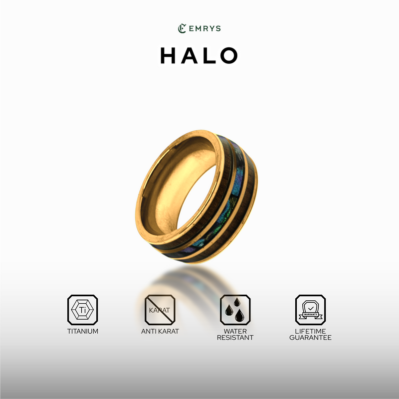 Emrys HALO Premium Ring Cincin Titanium Pria Wanita
