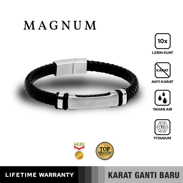 Emrys MAGNUM Bracelet Real Leather Gelang Kulit Pria Wanita