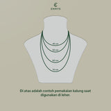 Emrys Liontin Set OMVARA Real Titanium Anti Karat Kalung Liontin Titanium Pria Wanita