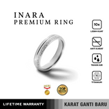 Emrys Premium Ring INARA Real Titanium Anti Karat Cincin Titanium Pria Wanita