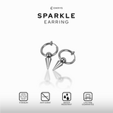 Emrys SPARKLE ANTING Jepit Titanium Anti Karat Pria dan Wanita