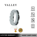 Emrys Premium Ring VALLEY Real Titanium Anti Karat Cincin Titanium Pria Wanita