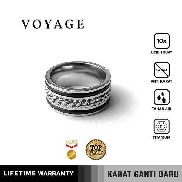 Emrys VOYAGE Premium Ring Cincin Titanium Pria Wanita