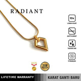 Emrys Liontin Set RADIANT Kalung Liontin Titanium Anti Karat Pria Wanita
