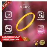 Emrys Premium NERO BRACELET Real Titanium GELANG Anti Karat Pria Wanita