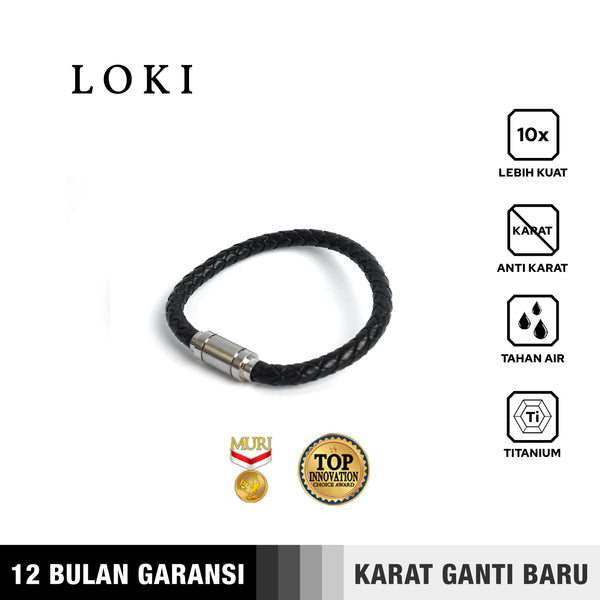 Emrys LOKI Bracelet Real Leather Anti karat Gelang Kulit Pria Wanita