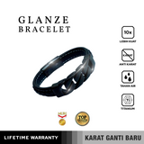 Emrys GLANZE Bracelet Real Leather Gelang Kulit Pria dan Wanita