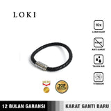Emrys LOKI Bracelet Real Leather Anti karat Gelang Kulit Pria Wanita