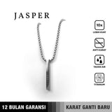 Emrys Liontin Set JASPER Real Titanium Anti Karat Kalung Titanium Pria Wanita
