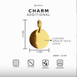 Emrys Bundling Charm X Bracelet Titanium Anti Karat Gelang Titanium Pria Wanita