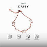 Emrys Bracelet DAISY Gelang Rantai Serut Real Titanium Anti Karat  Wanita