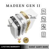 Emrys Premium MADEEN GEN II Real Titanium GELANG Anti Karat Pria Wanita