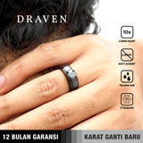 Emrys Premium Ring DRAVEN Titanium Anti Karat Pria Wanita