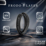Emrys FRODO 3 LAYER Bracelet Real Leather Gelang Kulit Pria Wanita