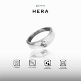 Emrys Premium Ring HERA Real Titanium Anti Karat Cincin Titanium Pria Wanita