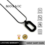Emrys Liontin Set MOSAIC Kalung Liontin Titanium Anti Karat Pria Wanita