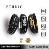 Emrys ETHNIC Bracelet Real Leather Gelang Kulit Pria Wanita