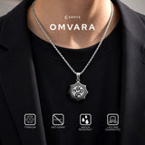 Emrys Liontin Set OMVARA Real Titanium Anti Karat Kalung Liontin Titanium Pria Wanita