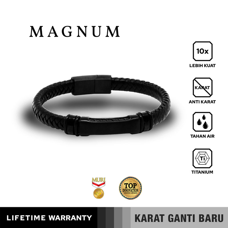 Emrys MAGNUM Bracelet Real Leather Gelang Kulit Pria Wanita
