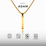 Emrys Liontin Set ADAM Real Titanium Anti Karat Kalung Titanium Pria Wanita