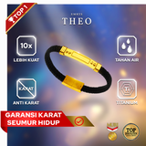 Emrys THEO Bracelet Real Leather Gelang Kulit Pria dan Wanita