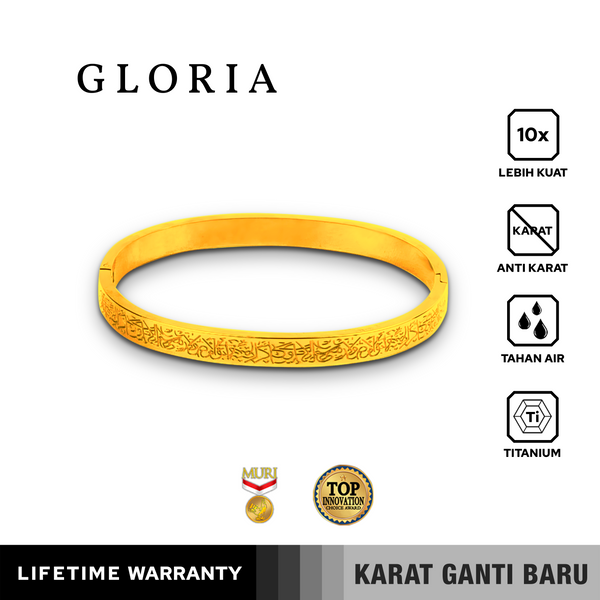 Emrys GLORIA Titanium Real Anti Karat Gelang Titanium Pria Wanita