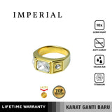 Emrys Premium Ring IMPERIAL Real Titanium Anti Karat Cincin Titanium Pria Wanita