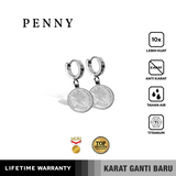 Emrys PENNY ANTING Tindik Titanium Anti Karat Pria dan Wanita