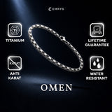 Emrys Premium Bracelet OMEN Real Titanium Aksesoris Gelang Anti Karat Pria Wanita Garansi Karat Seumur Hidup