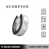 Emrys SCORPION Anting Jepit TITANIUM Anti Karat Pria dan Wanita
