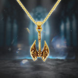 Emrys Liontin Set FREYA Real Titanium Anti Karat Kalung Titanium Pria Wanita