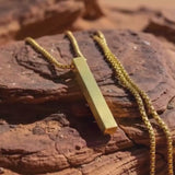 Emrys Liontin Set PERSIA Real Titanium Anti Karat Kalung Titanium Pria Wanita