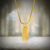 Emrys Liontin Set LAVISH Real Titanium Anti Karat Kalung Titanium Pria Wanita