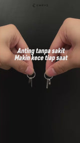 Emrys CELYMON ANTING Jepit Titanium Anti Karat Pria dan Wanita