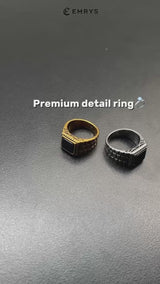 Emrys PIXEL Premium Ring Cincin Titanium Pria Wanita Anti Karat Tahan Air