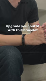 Emrys ELDAR Bracelet Real Leather Gelang Kulit Pria dan Wanita
