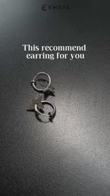Emrys POLARIS ANTING Jepit Titanium Anti Karat Pria dan Wanita