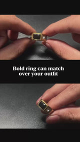 Emrys Premium Ring IMPERIAL Real Titanium Anti Karat Cincin Titanium Pria Wanita