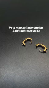 Emrys THORN ANTING Tindik Titanium Anti Karat Pria dan Wanita