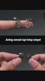Emrys PENNY ANTING Tindik Titanium Anti Karat Pria dan Wanita
