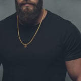 Emrys Bundling Charm X Necklace Titanium Anti Karat Kalung Liontin Set Titanium Pria Wanita