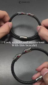 Emrys OROCHI  Bracelet Real Leather Gelang Kulit Pria Wanita