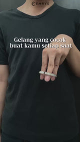 Emrys GLORIA Titanium Real Anti Karat Gelang Titanium Pria Wanita