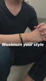 Emrys DRACO Bracelet Real Leather Gelang Kulit Pria dan Wanita