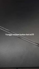 Emrys Liontin Set GRATIANS Real Titanium Anti Karat Kalung Titanium Pria Wanita