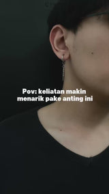 Emrys LEAF ANTING Jepit Titanium Anti Karat Pria dan Wanita